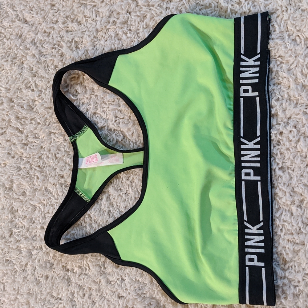 Pink Sports bra